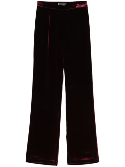 Styland Velvet Trousers In 57 Rio Red