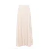 Styland Pleated Long Skirt In Brown