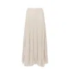Styland Pleated Midi Skirt In Grey