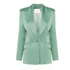 Styland Peak-lapel Single-breasted Blazer In Green