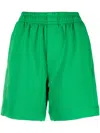 Styland X Norainproof Organic Cotton Track Shorts In Green