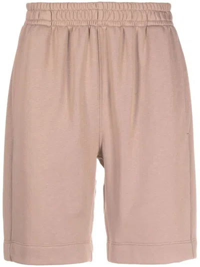 Styland Cotton Bermuda Track Shorts In Brown
