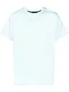 Styland Organic Cotton Crew-neck T-shirt In Blue