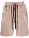 Styland Drawstring-waistband Organic-cotton Shorts In Neutrals