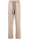Styland Drawstring-waistband Organic-cotton Track Pants In Brown
