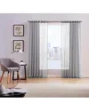 Style 212 Sheer Window Panel Pair In Grey