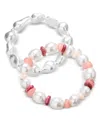 Style & Co 2-pc. Imitation Pearl & Bead Stretch Bracelet Set, Macy's Exclusive In Multi