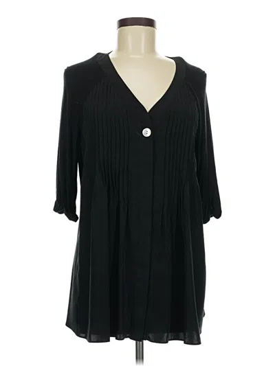 Pre-owned Style & Co 3/4 Sleeve Blouse In Black