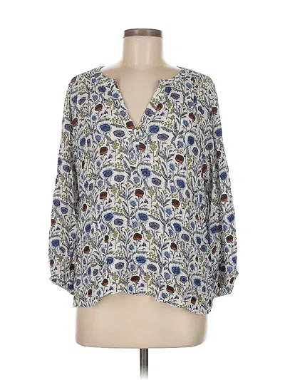 Pre-owned Style & Co 3/4 Sleeve Blouse In Blue