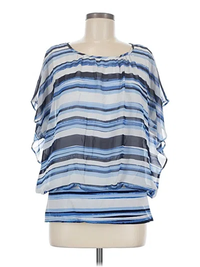 Pre-owned Style & Co 3/4 Sleeve Blouse In Blue
