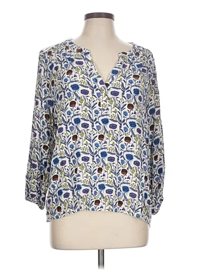 Pre-owned Style & Co 3/4 Sleeve Blouse In Blue