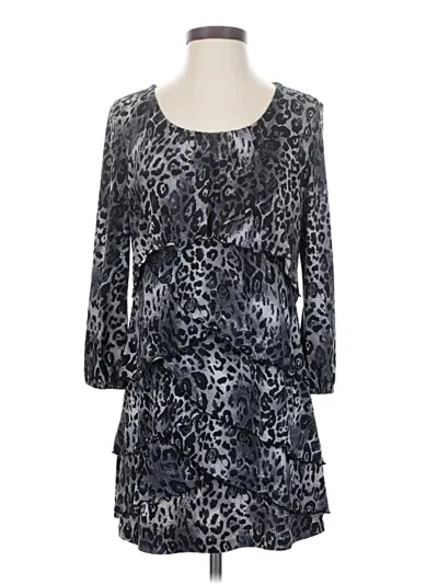 Pre-owned Style & Co 3/4 Sleeve Blouse In Gray
