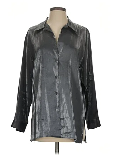 Pre-owned Style & Co 3/4 Sleeve Blouse In Gray