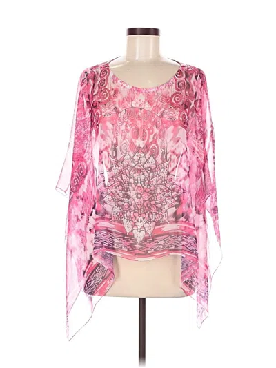 Pre-owned Style & Co 3/4 Sleeve Blouse In Pink