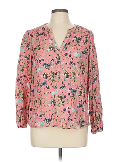Pre-owned Style & Co 3/4 Sleeve Blouse In Pink