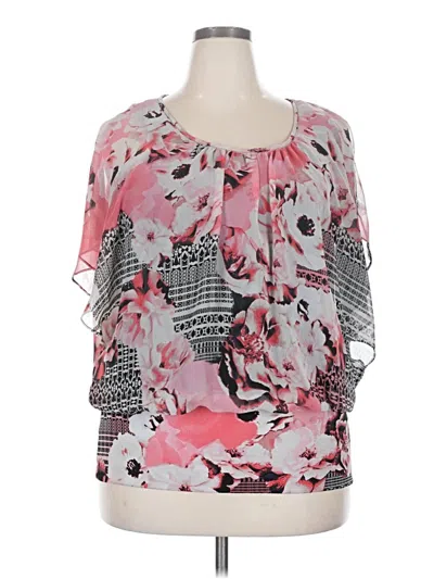 Pre-owned Style & Co 3/4 Sleeve Blouse In Pink