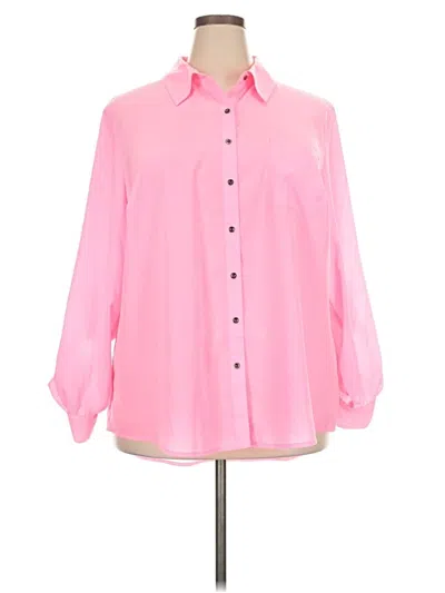 Pre-owned Style & Co 3/4 Sleeve Blouse In Pink