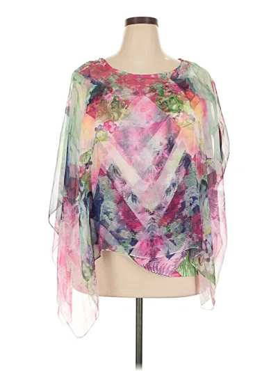 Style & Co 3/4 Sleeve Blouse In Multi