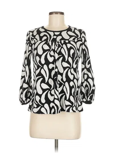 Pre-owned Style & Co 3/4 Sleeve Blouse In White