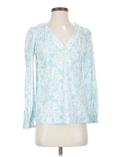 Pre-owned Style & Co 3/4 Sleeve T-shirt In Blue