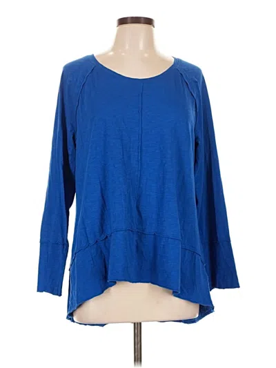 Pre-owned Style & Co 3/4 Sleeve T-shirt In Blue