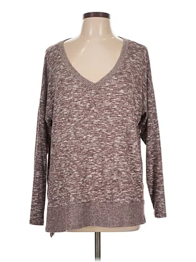 Pre-owned Style & Co 3/4 Sleeve T-shirt In Brown