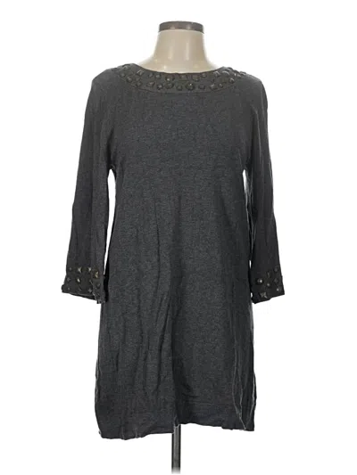 Pre-owned Style & Co 3/4 Sleeve T-shirt In Gray