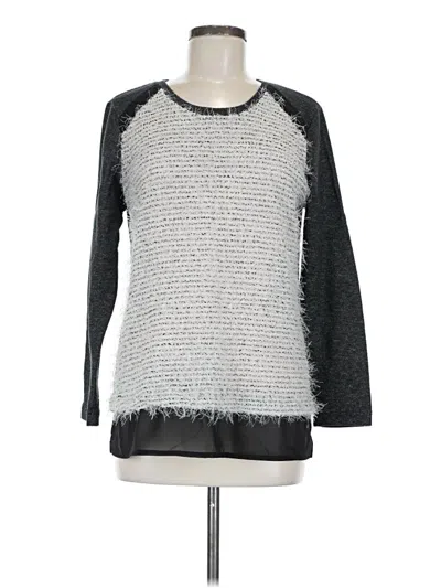 Pre-owned Style & Co 3/4 Sleeve T-shirt In Gray