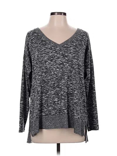 Pre-owned Style & Co 3/4 Sleeve T-shirt In Gray
