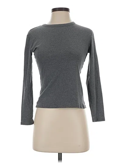 Pre-owned Style & Co 3/4 Sleeve T-shirt In Gray