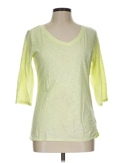 Pre-owned Style & Co 3/4 Sleeve T-shirt In Green