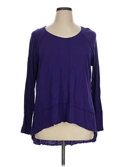 Pre-owned Style & Co 3/4 Sleeve T-shirt In Purple