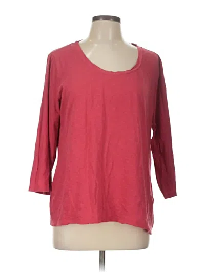 Pre-owned Style & Co 3/4 Sleeve T-shirt In Red