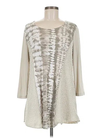 Pre-owned Style & Co 3/4 Sleeve T-shirt In White