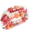 STYLE & CO 4-PC. SET MIXED BEAD & STONE STRETCH BRACELETS, CREATED FOR MACY'S