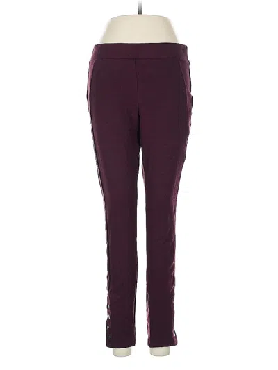 Pre-owned Style & Co Active Pants In Burgundy