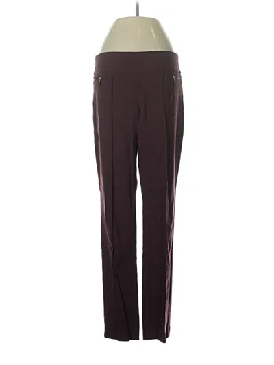 Pre-owned Style & Co Active Pants In Burgundy