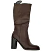 Style & Co Addyy Extra Wide-calf Dress Boots Chocolate Addyypxwc Women's In Multi