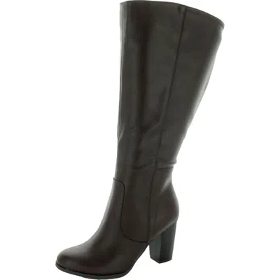 Style & Co Addyy Wide-calf Tall Knee High Boots Chocolate Addyypwc Women's In Brown