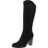 Style & Co Addyy Womens Faux Suede Block Heel Knee-high Boots In Black