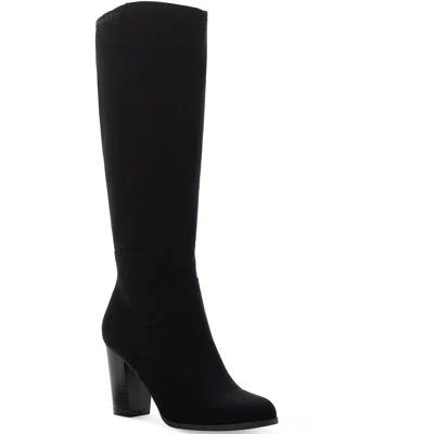STYLE & CO ADDYY WOMENS FAUX SUEDE BLOCK HEEL KNEE-HIGH BOOTS