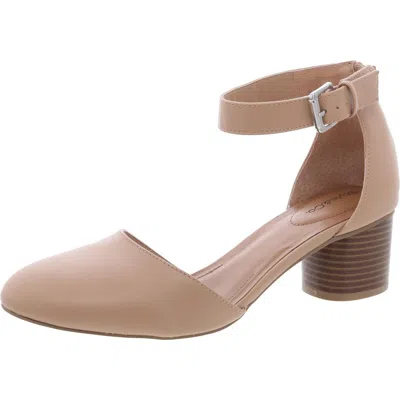 Style & Co Alinaap Womens Strappy Manmade Block Heels In Multi