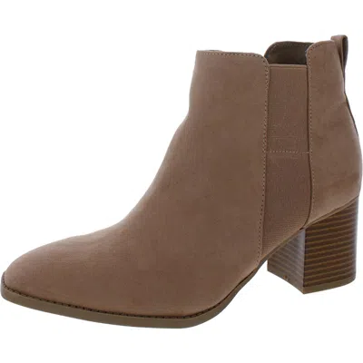 Style & Co Aloraa Womens Zipper Square Toe Ankle Boots In Multi