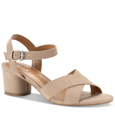 Style & Co Amariss Crisscross Dress Sandals, Created For Macy's In Light Taupe