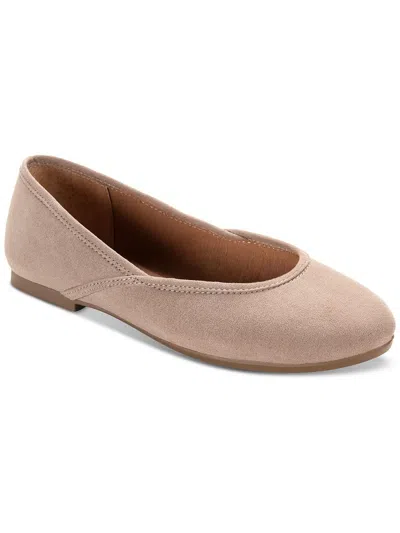 Style & Co Ameliaa Womens Manmade Ballet Flats In Beige