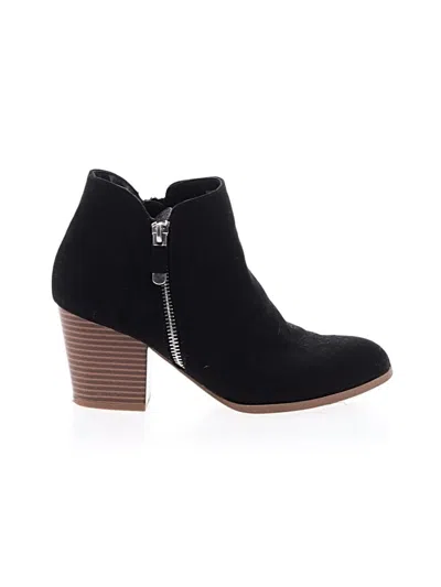 Pre-owned Style & Co Ankle Boots In Black