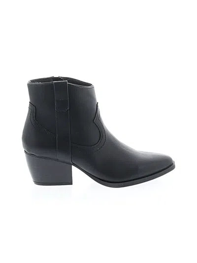 Pre-owned Style & Co Ankle Boots In Black