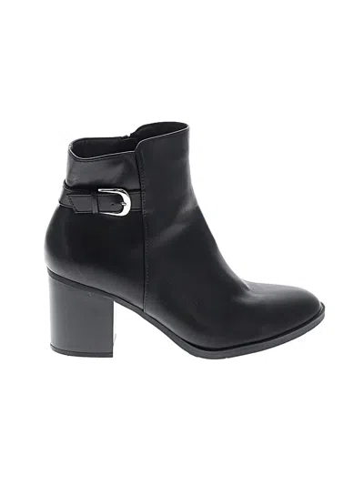 Pre-owned Style & Co Ankle Boots In Black