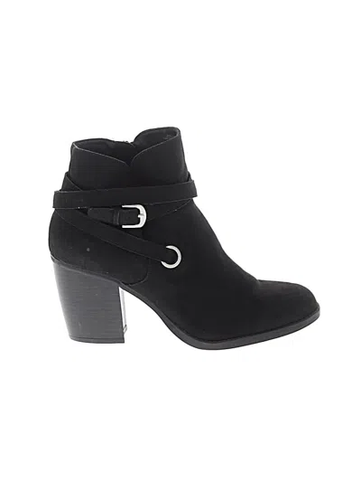 Pre-owned Style & Co Ankle Boots In Black