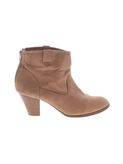 Pre-owned Style & Co Ankle Boots In Brown